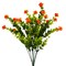 Artificial Flowers for Outdoors, Fake Orange Bouquets for Decoration (14x6 In, 6 Pack)